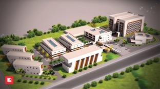 render of the new cancer center in ethipoia