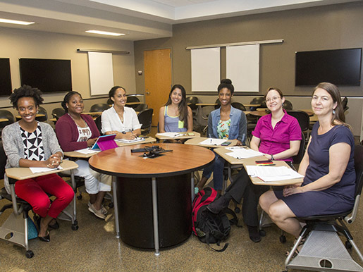 a staff meeting