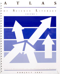 American Association for the Advancement of Science, Project 2061 (2001). emAtlas of Science Literacy. Volume 1./em Washington, DC: American Association for the Advancement of Science and National Science Teachers Association.
