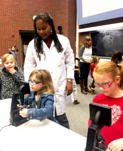 Dr. Tiffany Lyle with Family Program Series participants