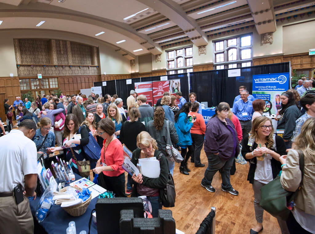Conference Exhibit Hall pictured in the Purdue Memorial Union.