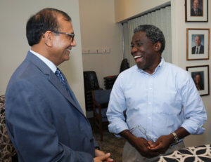 Dr. Suresh Mittal pictured with Dr. Elikplimi Asem