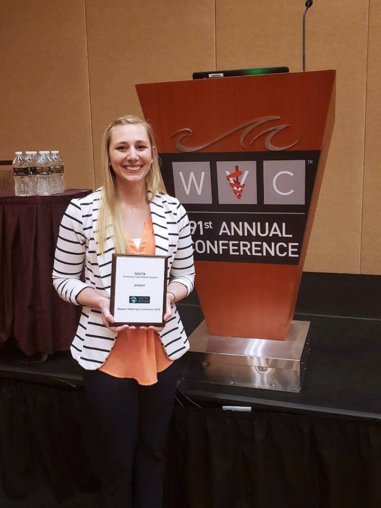 Jessica Bowditch pictured with award