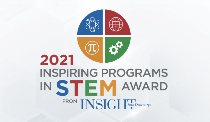 2021 Inspiring Programs in STEM Award from Insight into Diversity Magazine