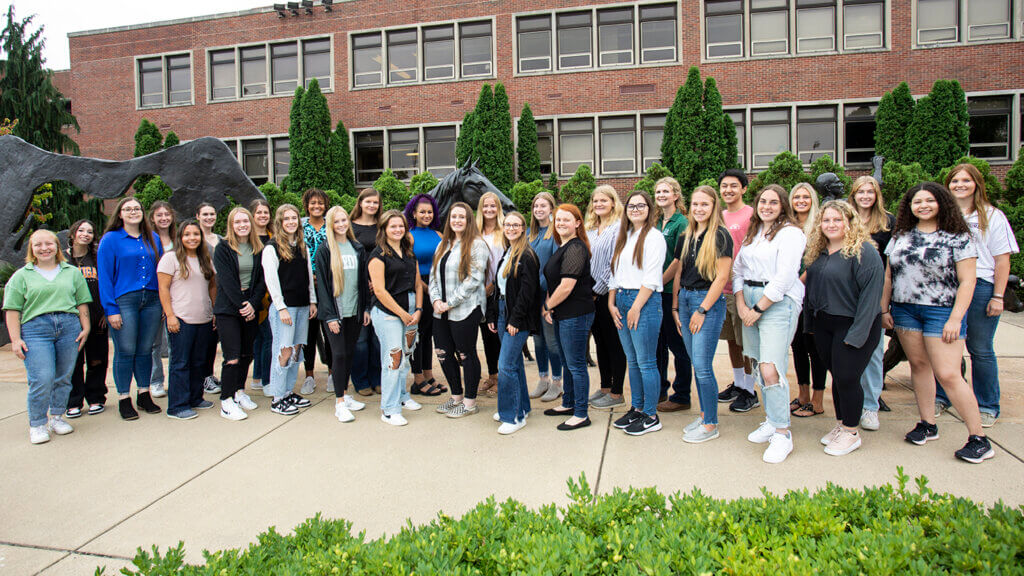 The 30 students in Year 2 of the on-campus Veterinary Nursing Program