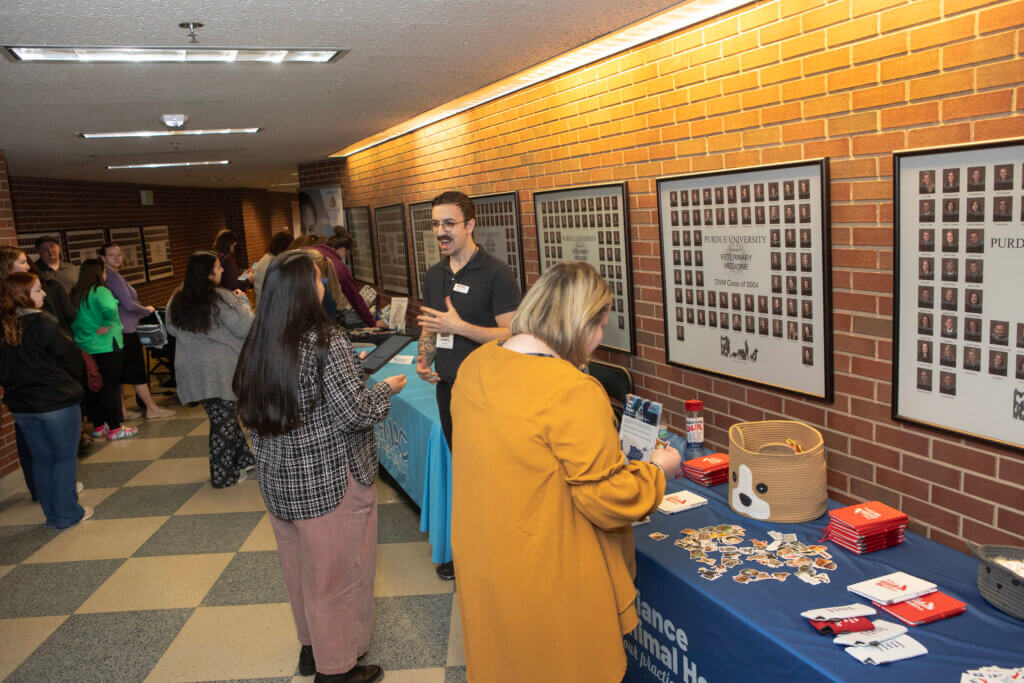 A number of exhibitors set-up interactive displays for Veterinary Nursing Symposium attendees. 