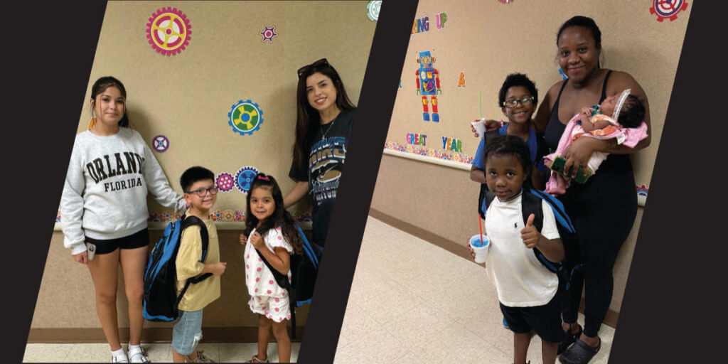 Miller Elementary School students and families were excited to see backpacks filled with study supplies awaiting them at the start of the new school year.