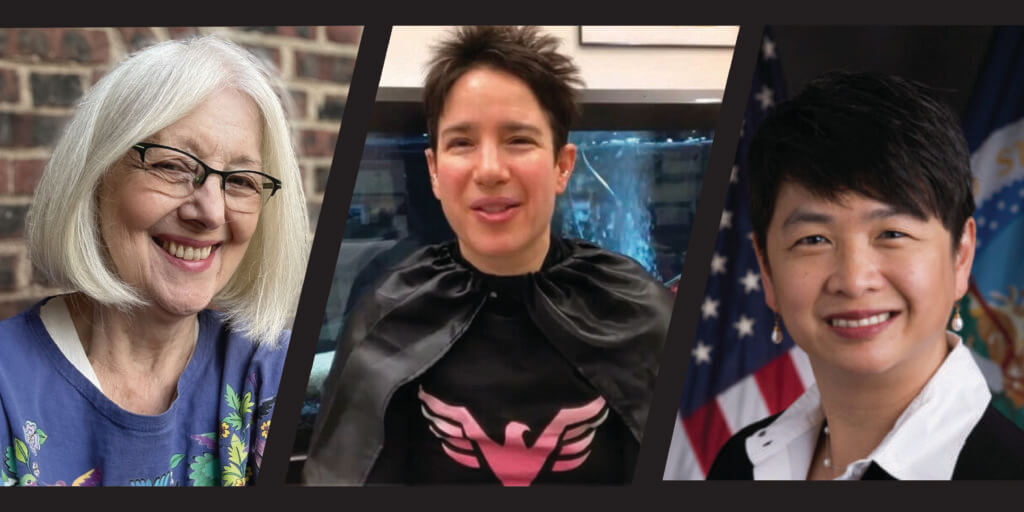 The 2024 Purdue Veterinary Conference annual Stockton Lecture speakers include (left to right) Dr. Susan Cohen, Dr. Sandra F. San Miguel, Dr. Regina Tan