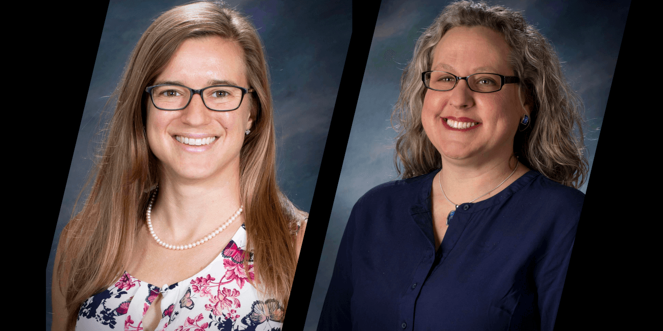 Beth Laffoon, MS, RVT, and Holly McCalip, BS, RVT