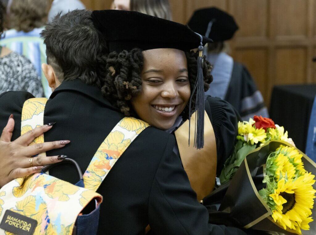Hugs and photo ops abounded after the ceremony.