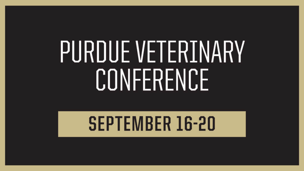 Purdue Veterinary Conference 2025 Banner