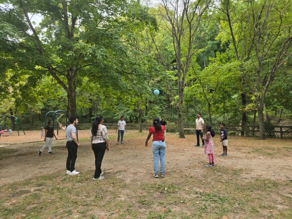 A variety of games helped facilitate interactions between colleagues in a non-work setting.