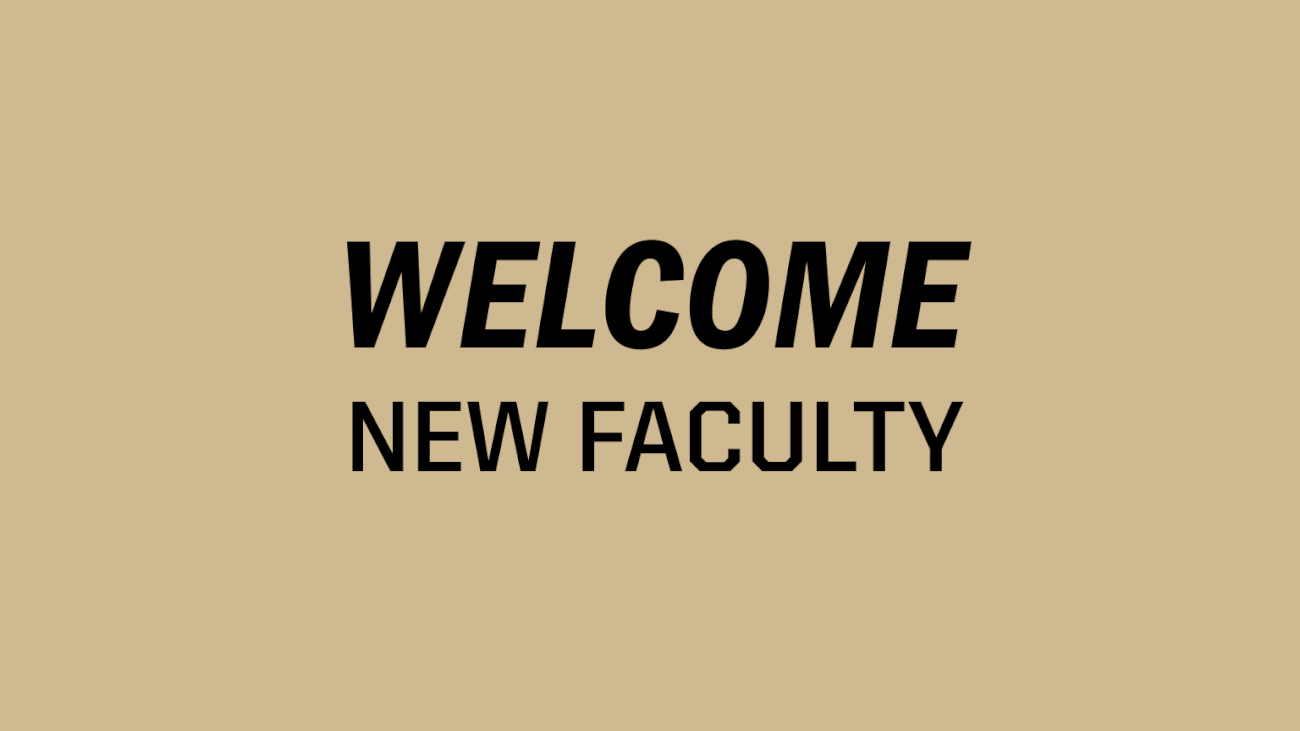 Welcome New Faculty graphic