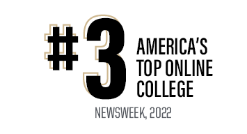 ranked number 3 in newsweek's list of top online colleges in 2022