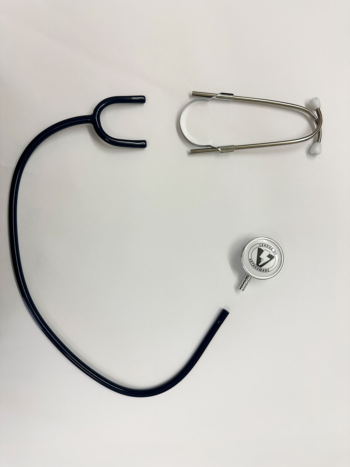 3 pieces of the stethoscope to assemble