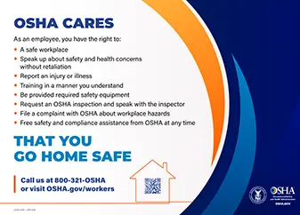 OSHA Cares Poster
